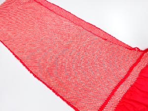 正絹　振袖用　絞り　帯揚げ